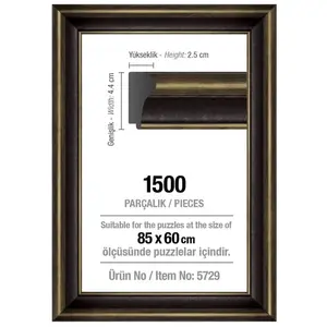Comparateur de prix : Cadre pour puzzle de 1500 pièces - 43 mm : Noir
