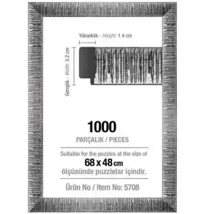Comparateur de prix : Cadre pour puzzle de 1000 pièces - 30 mm : Argent