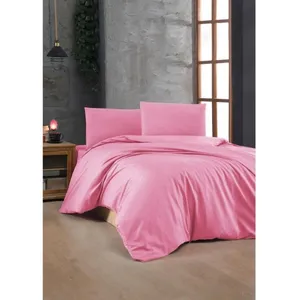 Ss_marque Parure de lit coton renforcé - Rose pas cher