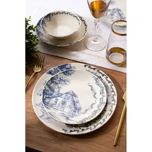 Mioli - Service de table en Porcelaine - 24 pièces multicolore T.U pas cher