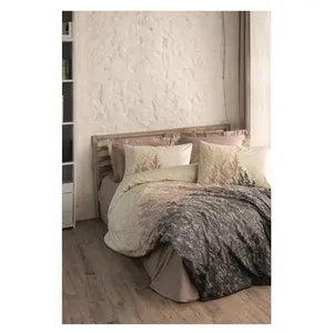 CONCEPT1 Lindon 240x220cm + 2 taies 60x60 beige 129CTN64613 pas cher