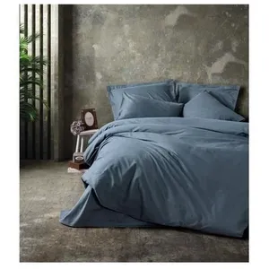 Mijolnir - Parure housse de couette Plain anthracite 240x220 cm pas cher