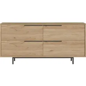 MENZZO Buffet Evelis L160cm Bois clair pas cher