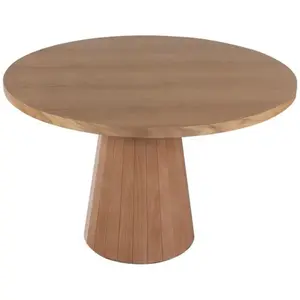 Comparateur de prix : MENZZO Table à manger ronde Sukina D100cm Bois massif clair