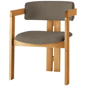 Wooden Art - Chaise Co chêne/marron - 58x76x49 cm T.U pas cher