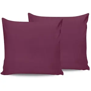 En Vogue - 2 Taies d'oreiller en coton violettes 60x60 cm pas cher