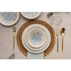 Mioli - Service de Table en Porcelaine multicolore - 24 pièces T.U pas cher