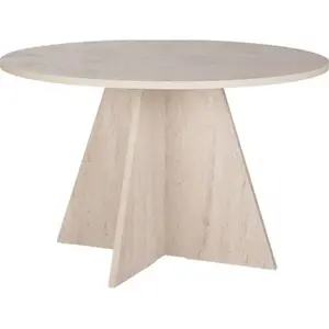 Drawer Table à manger ronde en aggloméré Virella pas cher