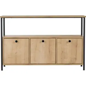 CONCEPT1 Solace chene noir 120 x 30 x 75cm 241NRD1341 pas cher