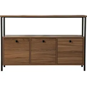 CONCEPT1 Solace noyer noir 120 x 29,5 x 77cm 241NRD1343 pas cher