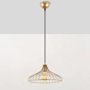 Opviq Suspension Depay, dorée, à 1 lampe, métal, Ø 36 cm, E27Vendu parluminaire
