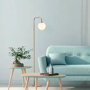 Opviq Lampe sur pied Viran, doré antique, verre, hauteur 146 cm, E14Vendu parluminaire