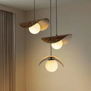 Opviq Suspension Vatoz, à 3 lampes, noir, Ø 50 cm, métalVendu parluminaire