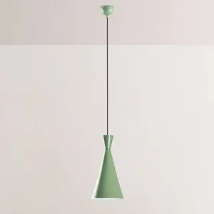 Opviq Suspension Tom, vert menthe, métal, Ø 19 cm, E27 pas cher
