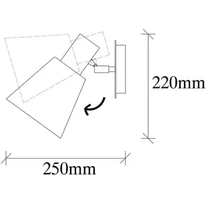 Opviq Applique murale Kem, laiton, métal, hauteur 22 cm, E27 pas cher