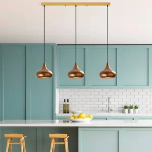 Opviq Suspension Muba, laiton vieilli, longueur 120 cm, métal pas cher