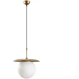 Opviq - Suspension Anemon dorée - 30x125 cm OS pas cher