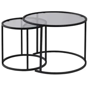 CONCEPT1 Ensemble de Aurum 60 42 noir gris 60 x 60 x h43cm 857NRD1108