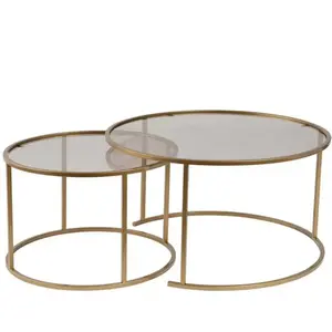 CONCEPT1 Ensemble de Aurum 80 60 or bronze 80 x 80 x h43cm 857NRD1102