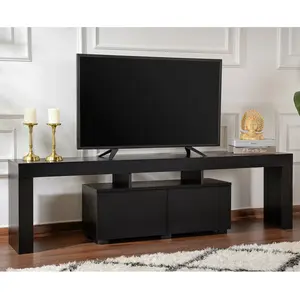 Homitis - Meuble TV Enclave noir - 180x50x31.3 cm T.U pas cher