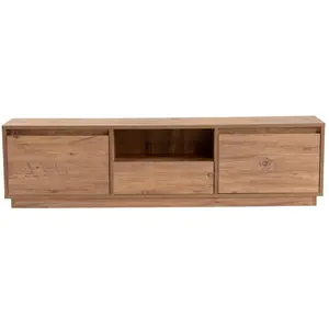 Hanah Home Meuble TV en Pin Atlantique avec Rangement Spacieux 160x42x29.5 cm - Conception Robuste et Élégante