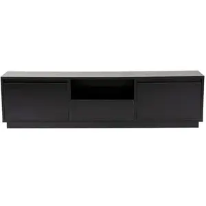Comparateur de prix : NORTIA DESIGN Calicosy - Meuble tv en Bois Noir, 29x160x42 cm, Pour le Salon