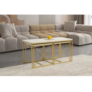 UB DESIGN Ensemble de Defne or travertin 854KLN4753 pas cher