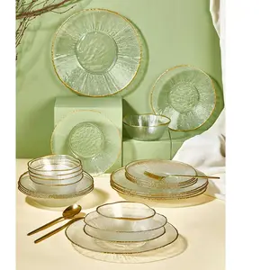 Mioli - Service de table transparent - 24 pièces OS pas cher