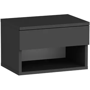 Homitis - Table de nuit Ribes  anthracite - 44.6x29x31.6 cm T.U pas cher