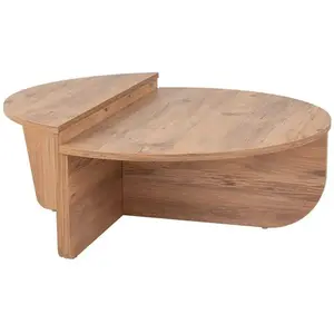 HANAH HOME Table basse en aggloméré podium pin pas cher