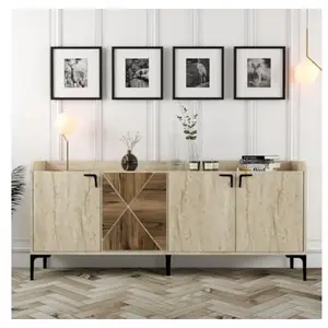 Comparateur de prix : CONCEPT1 Venedik noyer travertin 180 x 35 x 78cm 845HCT5612