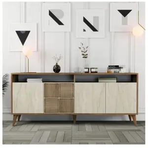 Comparateur de prix : CONCEPT1 Milan noyer travertin 180 x 35 x 78cm 845HCT5606