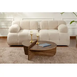 COTECOSY Hanah Home Table Basse, mélamine, Walnut, Taille Unique pas cher