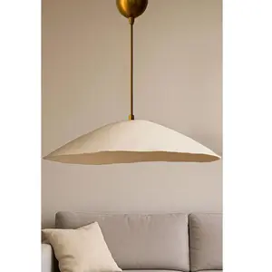 Opviq - Lustre BK178 dorée/crème - 61 x 32 x 30 cm OSVendu parbazarchic