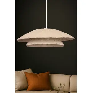 Opviq - Suspension BK221 crème/blanc - 20 à 65 cm OS