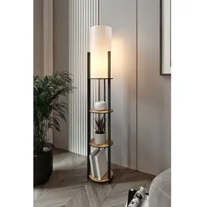 Lampadaire, Lampe Sur Pied, Éclairage De Salon Lamp ChêneVendu parbazarchic