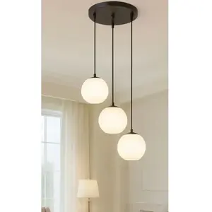 Sheen - Lustre BRZ-343420 noir/blanc  - H.20 à 80 cm OS