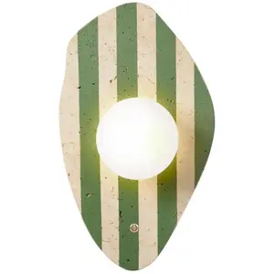 Sheen - Applique murale Espe beige blanc vert - 42 cm OS pas cher