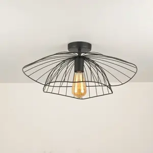 Opviq - Plafonnier Mantar 6500 P noir - 52 x 52 x 20 cm OSVendu parbazarchic