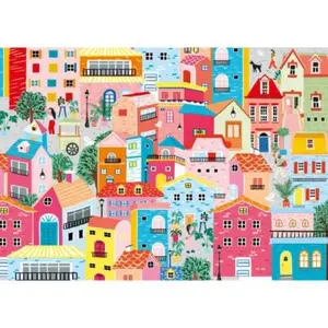 Magnolia Puzzle 1000 Pièces : Maisons Colorées pas cher