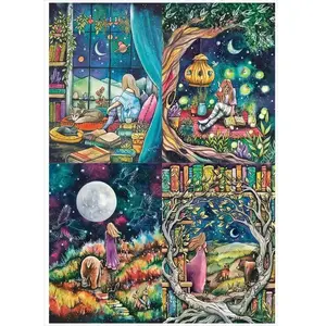 Magnolia Puzzle 4x260 pièces : Kat Fedora pas cher