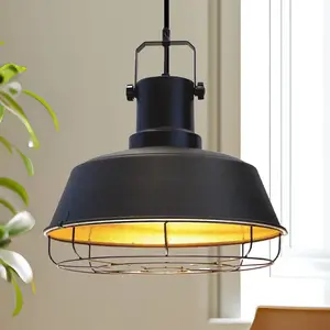 ROYALTECH Suspension Mason, noir, Ø 41 cm, métal, E27 pas cher