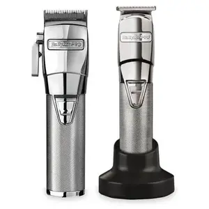 Pack Tondeuse de coupe Chrome FX FX8700E Babyliss PRO + Tondeuse de finition métale Babyliss Pro FX7880E
