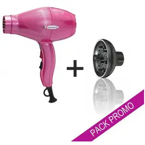 Pack Sèche cheveux Gammapiù ETC Rose + Diffuseur pas cher