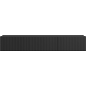 Meuble tv suspendu 192 cm UTAH coloris noir pas cher