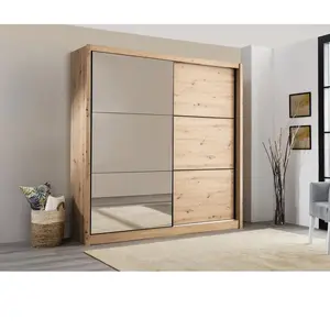 Vente-unique.com Armoire 2 portes coulissantes NAVARA W pas cher