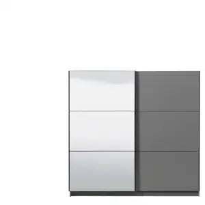 Armoire SIERRA 220 OG coloris gris pas cher