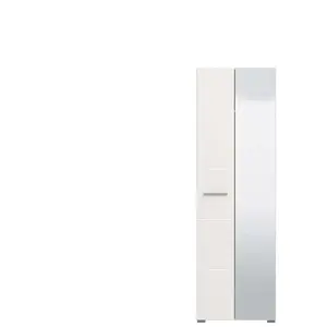 Armoire 1 porte et 1 miroir BENY W pas cher