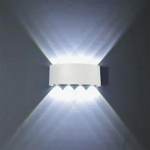 STOEX Applique Murale Moderne 8W Blanc Lampe Murale Led D'Intérieur En Alumi... pas cher