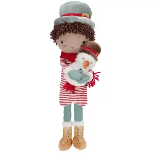 Comparateur de prix : Poupée souple Jake et son bonhomme de neige (35 cm)